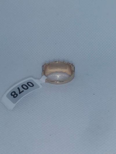 Straight Green Chic Rhinestone Ring - Thumbnail 4