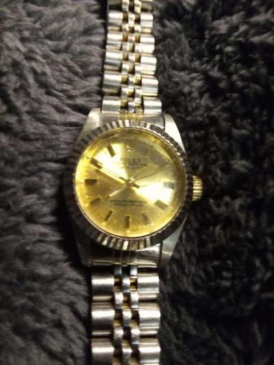 Rolex ladys oyster perpetual watch