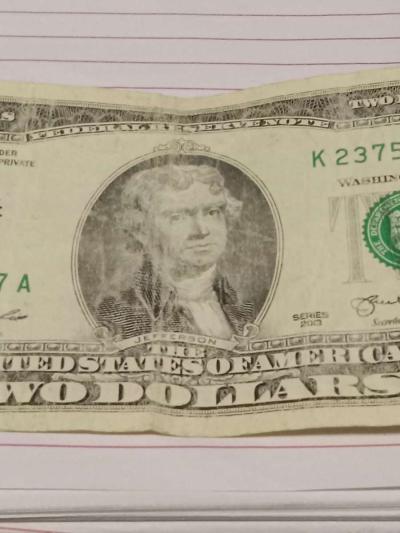 2 dollar bill - Brentwood, California