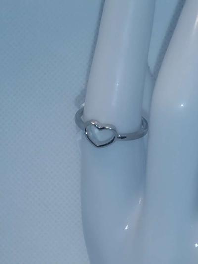 Open Heart Retro Geometric Ring - Thumbnail 5