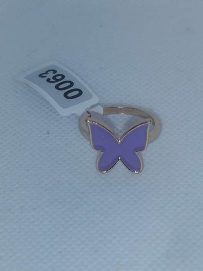 Purple Butterfly ring - Thumbnail 3