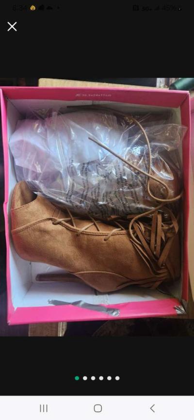 women size 8 brown brand new ankle boots - Oakland, California