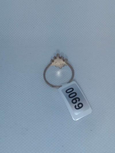 Pink White Diamond Chic Rhinestone Ring - Thumbnail 4