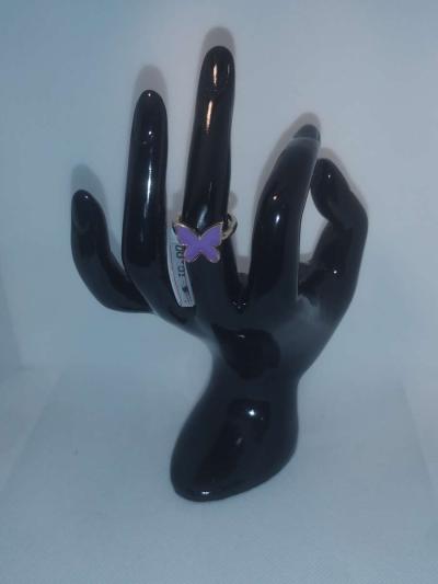 Purple Butterfly ring - Thumbnail 5