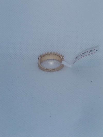 Straight Pink chic Rhinestone Ring - Thumbnail 4