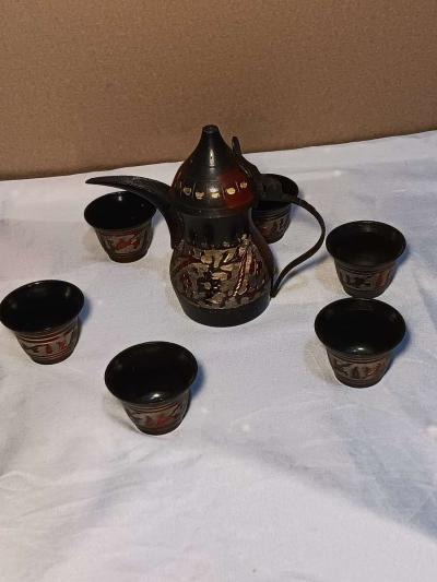 Antique Brass copper Dallah - Thumbnail 3