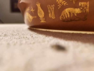 pyrex dish with gold leaf - Thumbnail 2