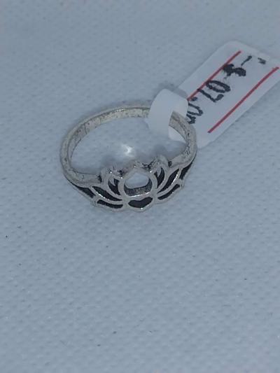 Silver Lotus Flower Ring - Thumbnail 4