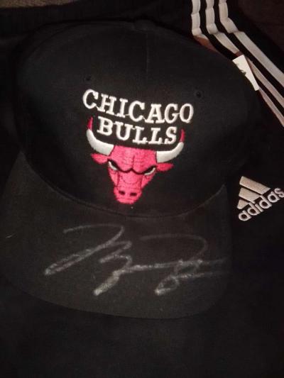 Michael Jordan signed autographed Chicago bulls hat - Thumbnail 6