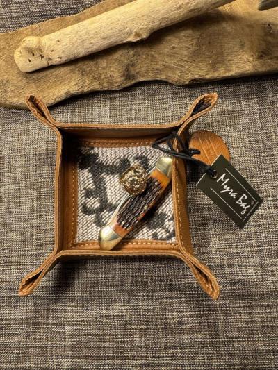 3001PAIH Leather Myra Bag Crown Azteca  Tray Coin Dice  Gift - Thumbnail 6