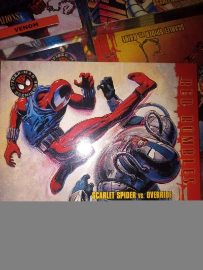 94 and 95 clear ultra Spiderman trading cards
