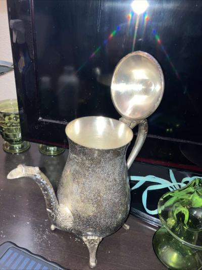 antique silver plated teapot - Thumbnail 3