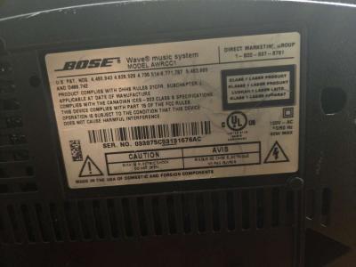 Bose Wave Music System AWrcc1 - Thumbnail 2