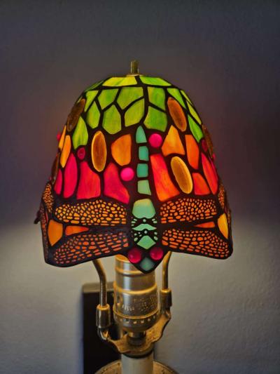 Tiffanys antique Chandelier and lamp shade - Thumbnail 5