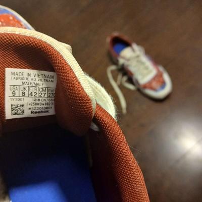 Reebok Classic personally painted for men size 9 - Thumbnail 4