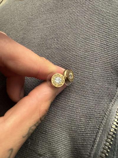 Bullet diamond earrings - Thumbnail 3