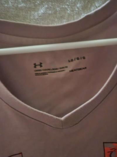 Large Girls Under Armour Purple Shirt - Thumbnail 3