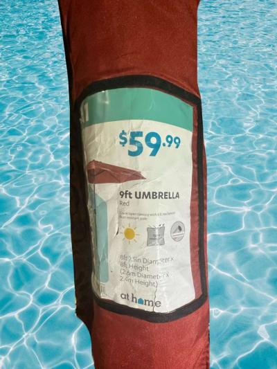 red patio umbrella - Thumbnail 5