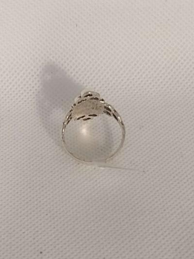 Blue Bohemian Style Silver Ring - Thumbnail 5