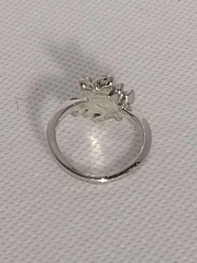 Green Dragonfly Silvery Ring - Thumbnail 5