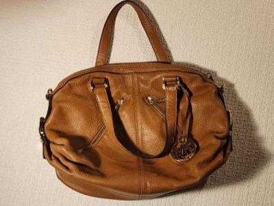 Michael Kors brown leather handbag