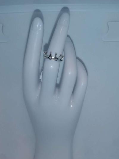 Silver Crown Ring - Thumbnail 2