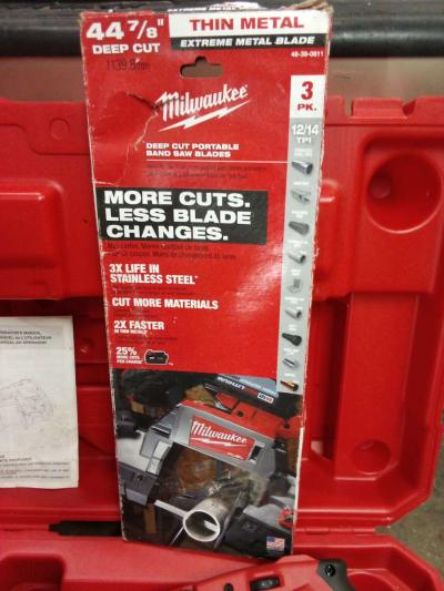 Milwaukee 11A Deep Cut Band Saw  3 Band saw blades - Thumbnail 4