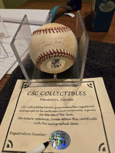 autograph Willie Mays Baseball - Thumbnail 4