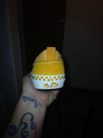 vans brown slip on for little boys size 4 - Thumbnail 2