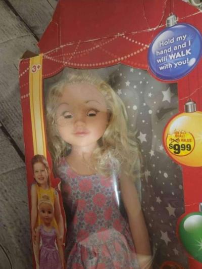 27 Inch Uneeda Wispy Walker Doll - Thumbnail 3