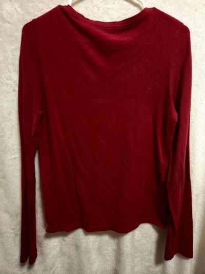 XL 14 to 16 Girls Faded Glory Red Long Sleeve Shirt - Thumbnail 2