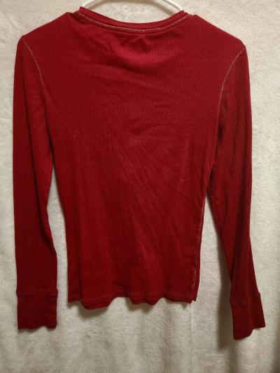 XL 16 Girls Justice Red Long Sleeve Shirt - Thumbnail 2