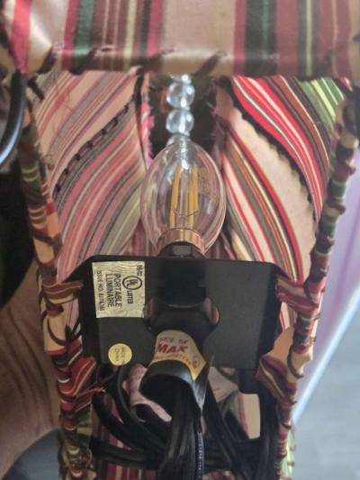 Red Feather Trim Acrylic Tassels Purse Shape with Beaded Han - Thumbnail 4