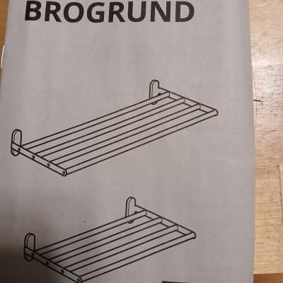 Lot of 2 Brogrund wall mounting shelves - Thumbnail 2