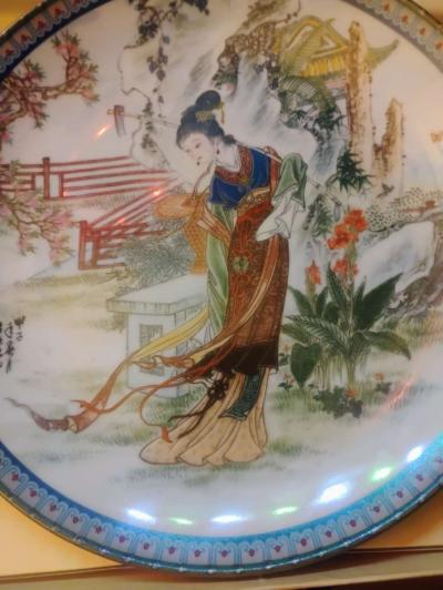 Hand painted China decorative plates