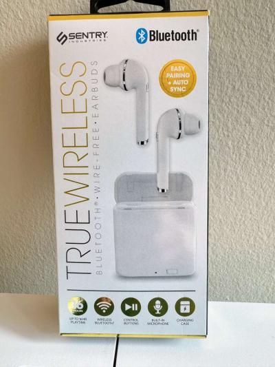 BRAND NEW Sentry Bluetooth Earbuds and Charging Cable - Thumbnail 4