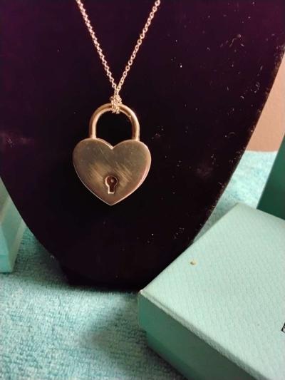 TIFFANYCO HEART LOCK NECKLACE - Thumbnail 4