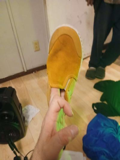 vans brown slip on for little boys size 4 - Thumbnail 5