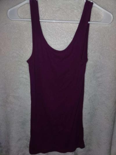XS Girls Time And Tru Purple Tank Top - Thumbnail 2