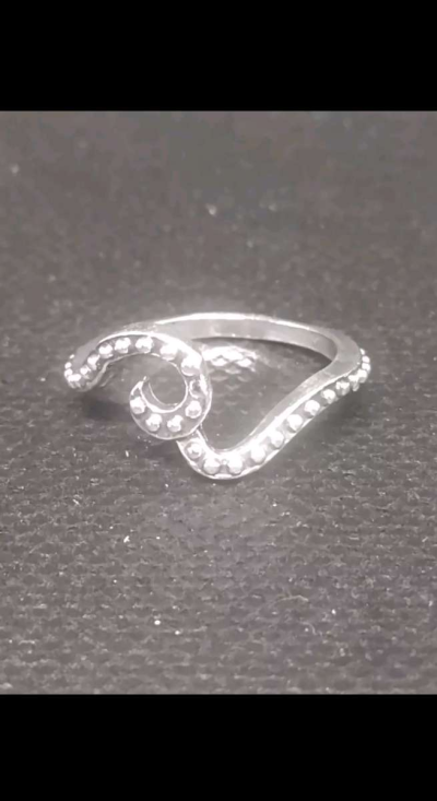 Curled Silver Ring - Thumbnail 6