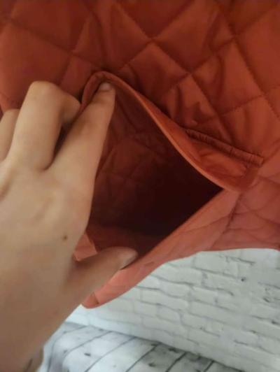 3X Womens Croft and Barrow Salmon Pink Puffer Jacket - Thumbnail 3