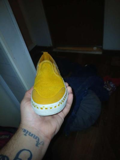 vans brown slip on for little boys size 4 - Thumbnail 3