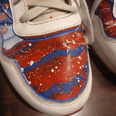 Reebok Classic personally painted for men size 9 - Thumbnail 2