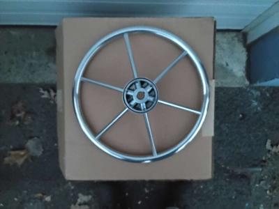 Nice Stainless Steel Steering Wheel 16 inch 6 Spoke Wheel - Thumbnail 2