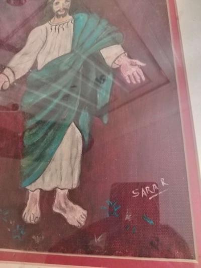 Jesus pic painted and drawer by Sara Robison year 1990 - Thumbnail 4