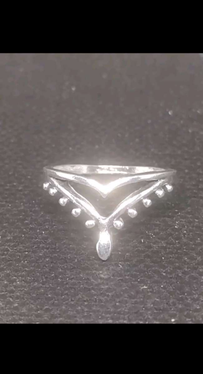 Veil Style Silver Ring - Thumbnail 6