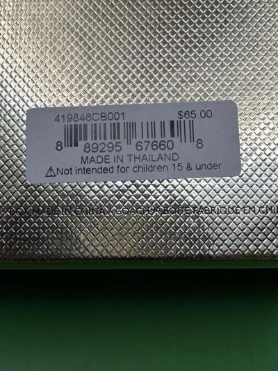 2043HCRA Beautiful Coach Classic Drop Ear Rings NWT In Origi - Thumbnail 5