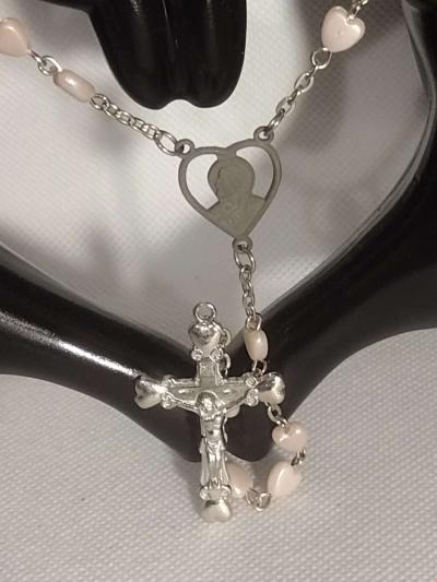 Pink Rosary with Pouch - Thumbnail 2