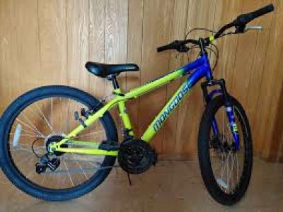 Mongoose Scepter 24 Inch Neon Green  Blue Bike