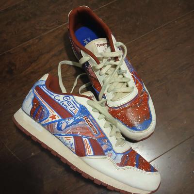 Reebok Classic personally painted for men size 9 - Thumbnail 6